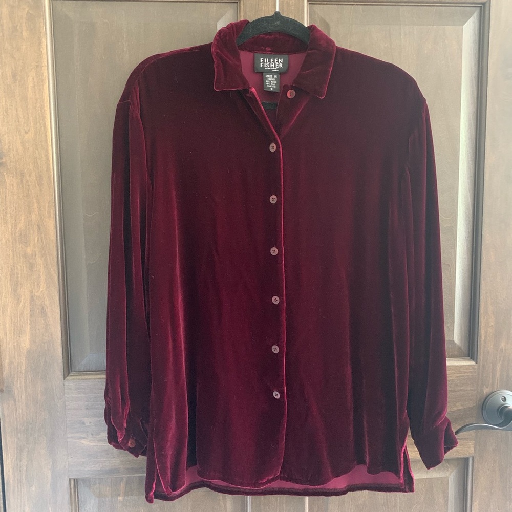Eileen Fisher Velvet blouse